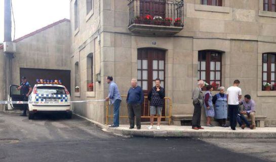 La casa donde un hombre mató a sus dos hijas en Moraña (Pontevedra).