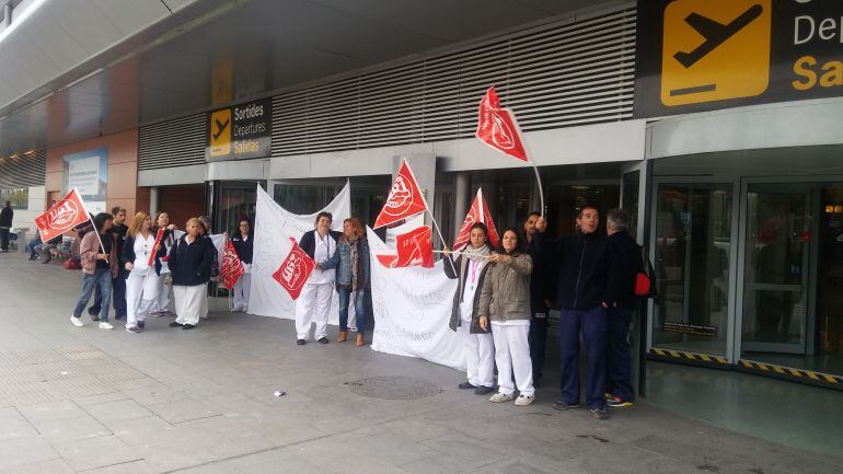 Imagen de archivo de una movilización de trabajadores de limpieza