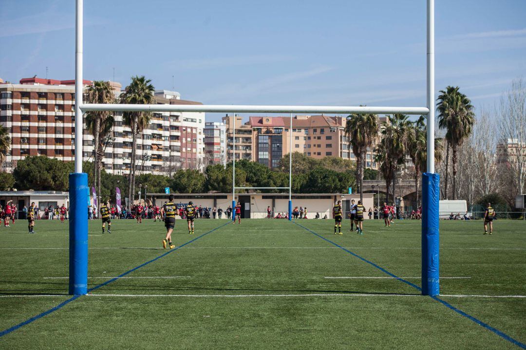 Campo de rugby del Tramo V del Jardín del Turia en València en una imagen de archivo.