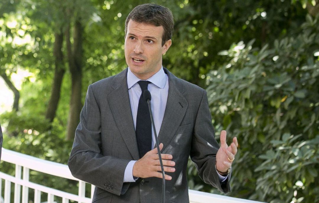 El presidente del PP, Pablo Casado.