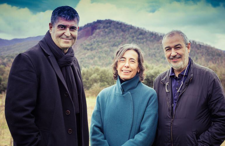 Los arquitectos Rafael Aranda, Carme Pigem y Ramon Vilalta.