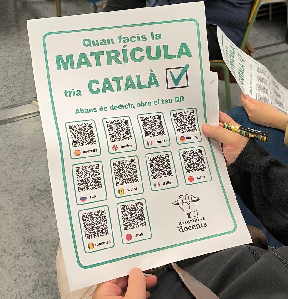 Imagen de uno de los documentos que se repartirá en los centros