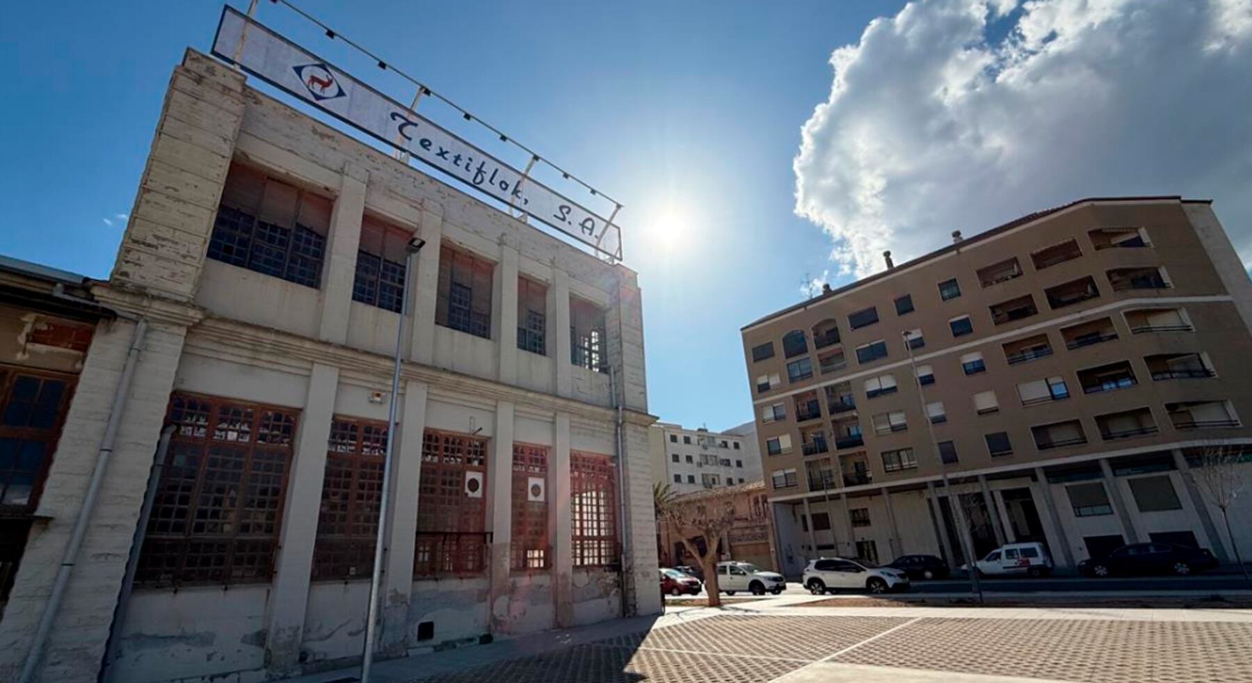 Imatge de la fàbrica Textiflok a Cocentaina