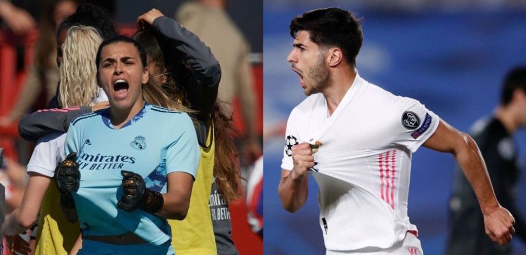 María Isabel y Marco Asensio festejan una victoria y un gol, respectivamente, con el Real Madrid