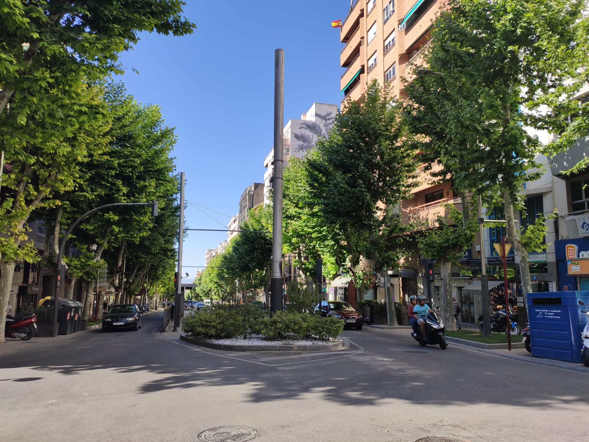 El Paseo de la Estación, en el centro urbano de Jaén capital