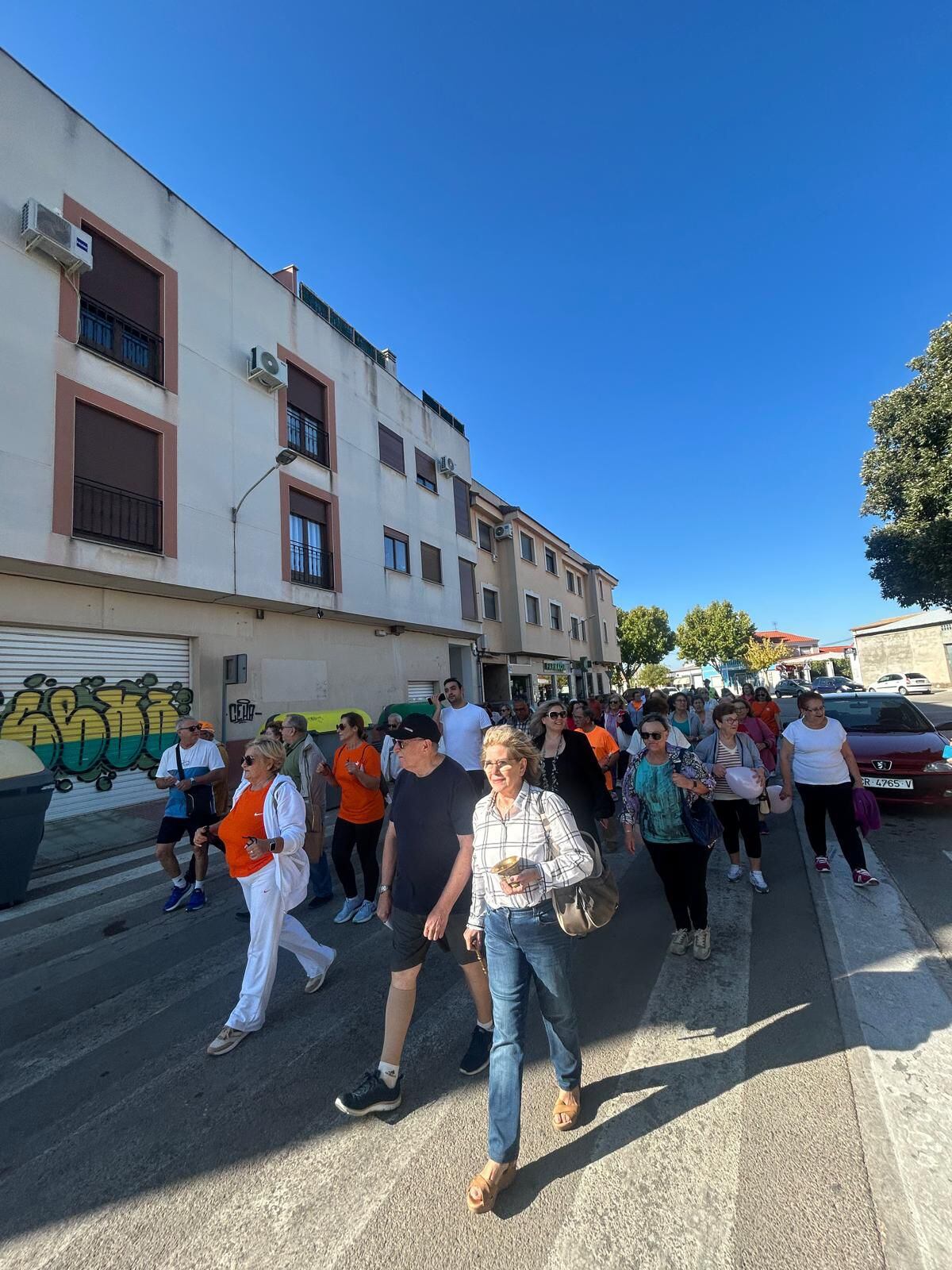 Marcha reivindicativa por el mes del mayor en Pedro Muñoz