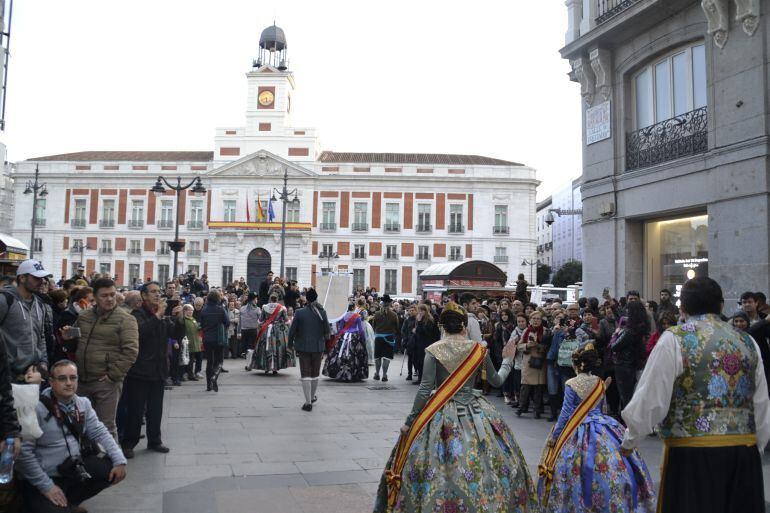 Las Falleras Mayores de Dénia, en Madrid.