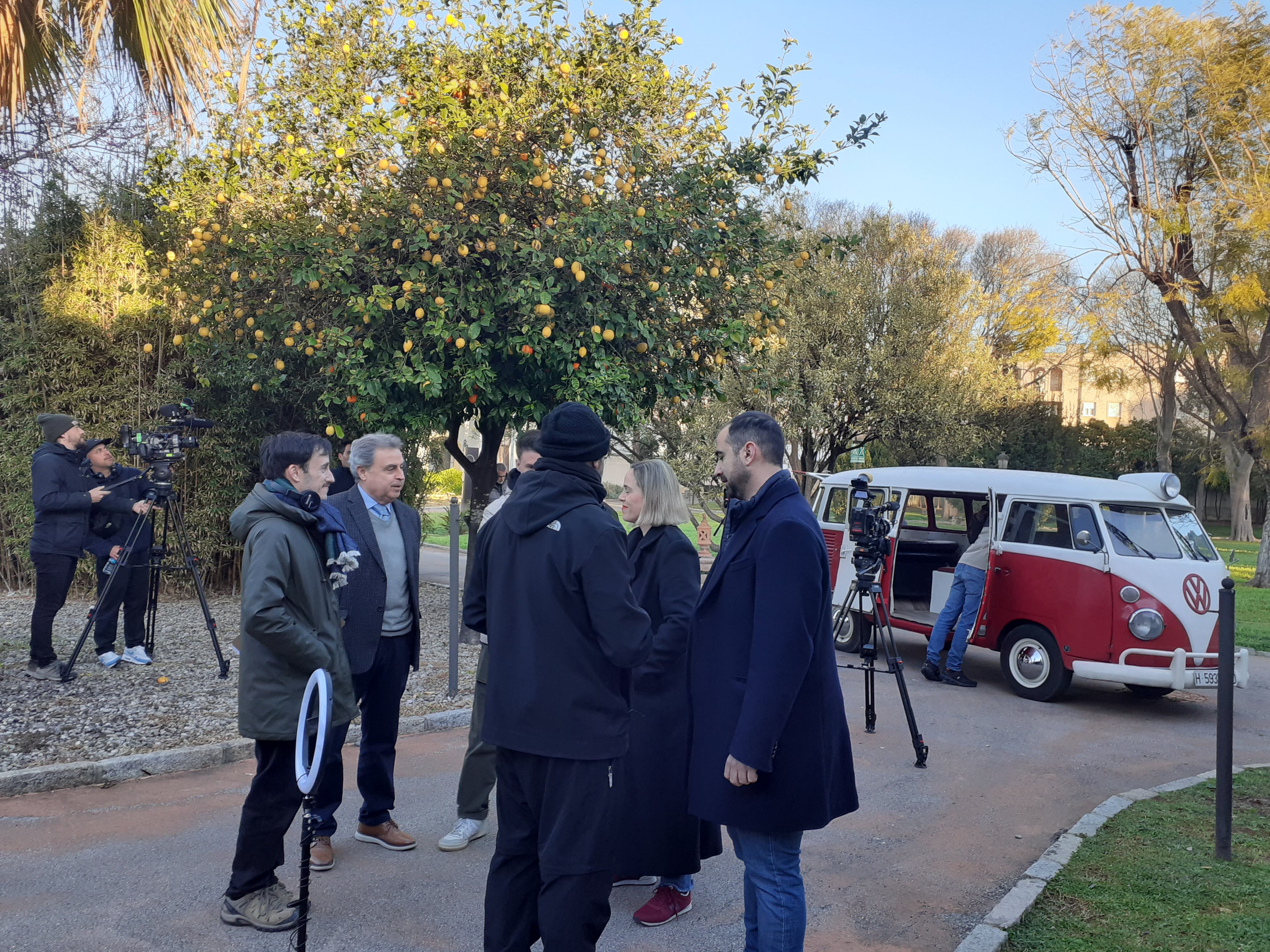 Uno de los momentos de la grabación del probrama de TVE
