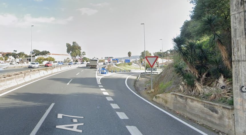 Autovía A-7 a su paso por San Roque