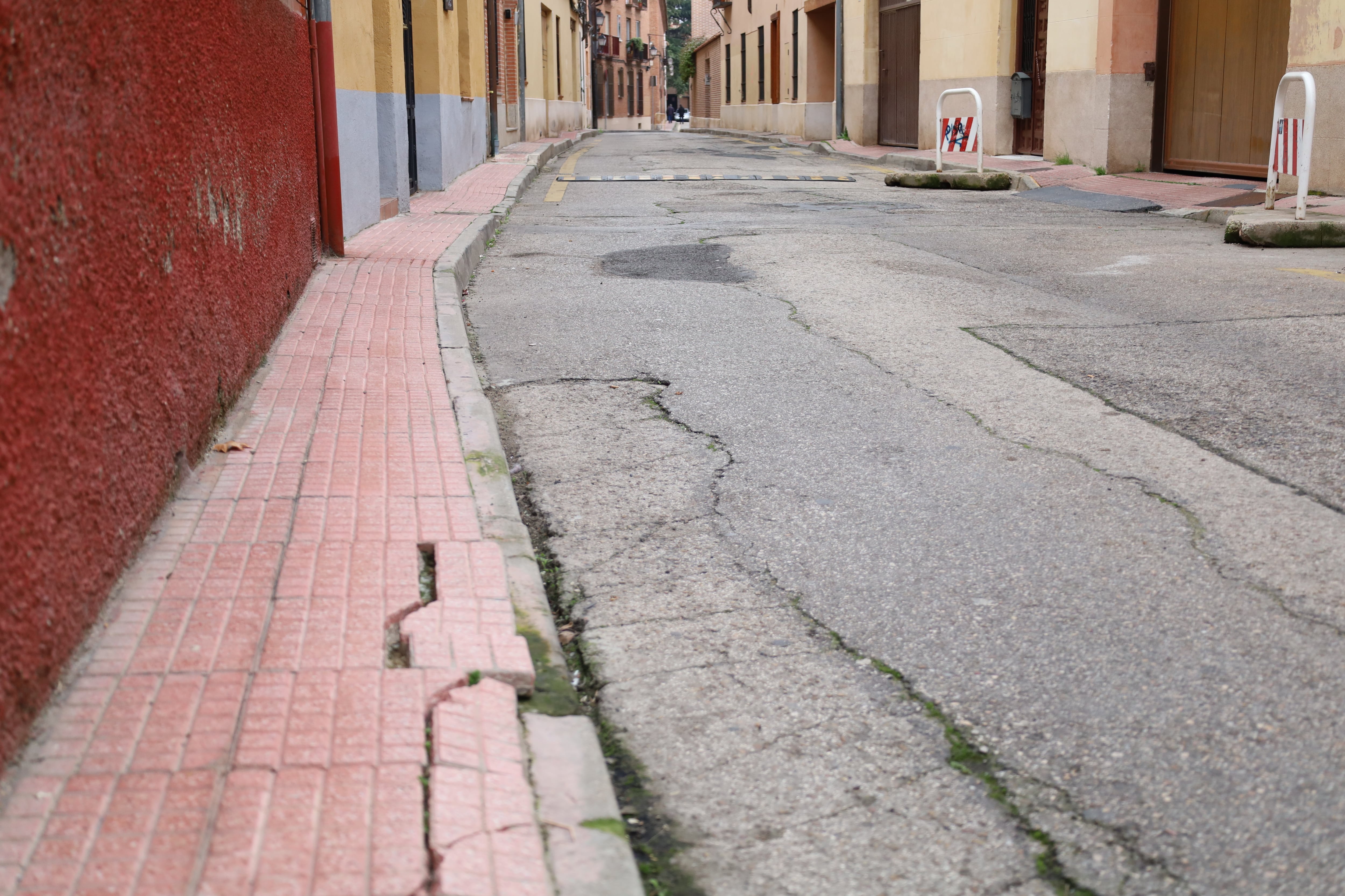 Actual estado de la calle Cardenal Tenorio en Alcalá de Henares