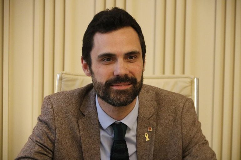 El presidente del Parlament, Roger Torrent