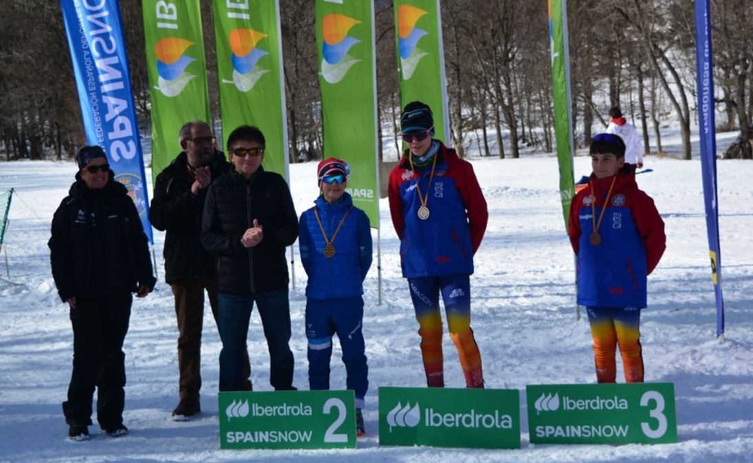 Podio sub14 masculino del Campeonato de Aragón