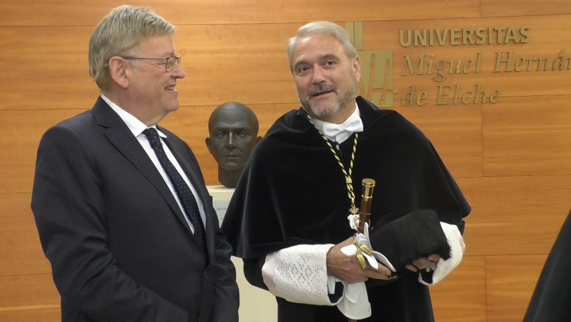 Ximo Puig y el Rector de la UMH