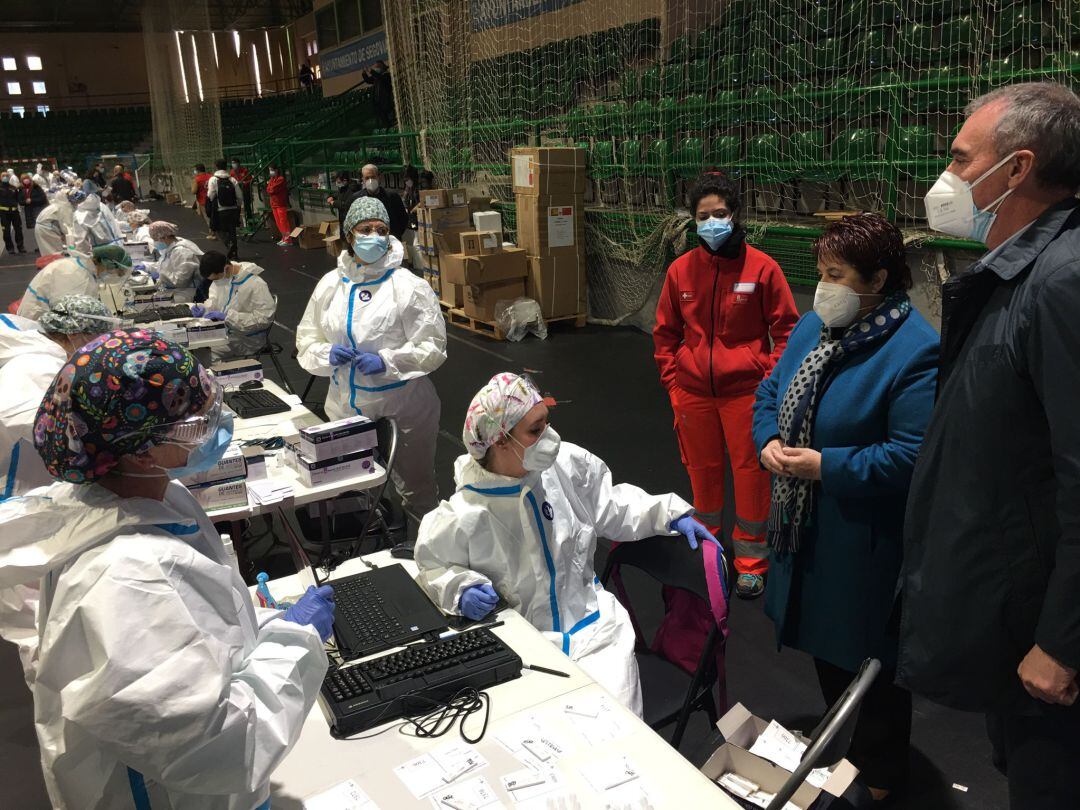 Quinta jornada del cribado masivo en el Pabellón Pedro Delgado