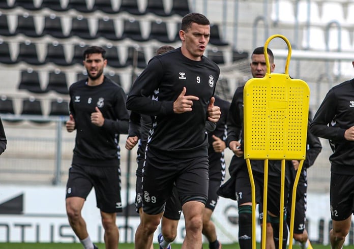 Un entreno de la Balona