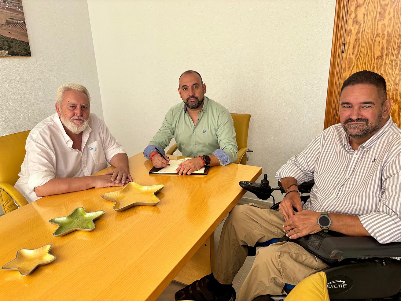 Julio Criado, Jesús Ruiz y Sergio Gijón