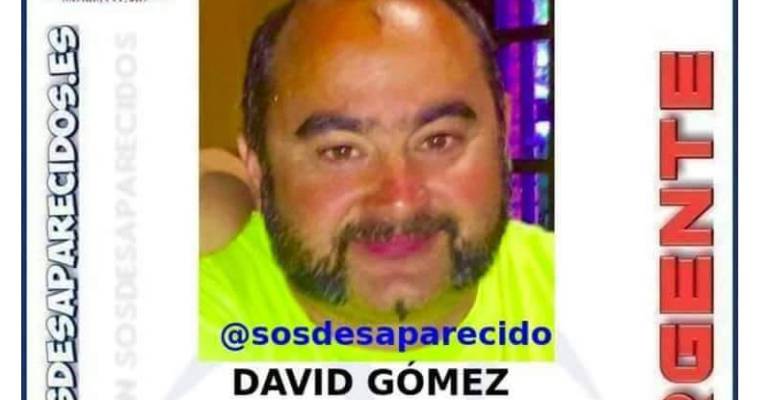 Imagen de David Gómez difundida por SOS Desaparecidos