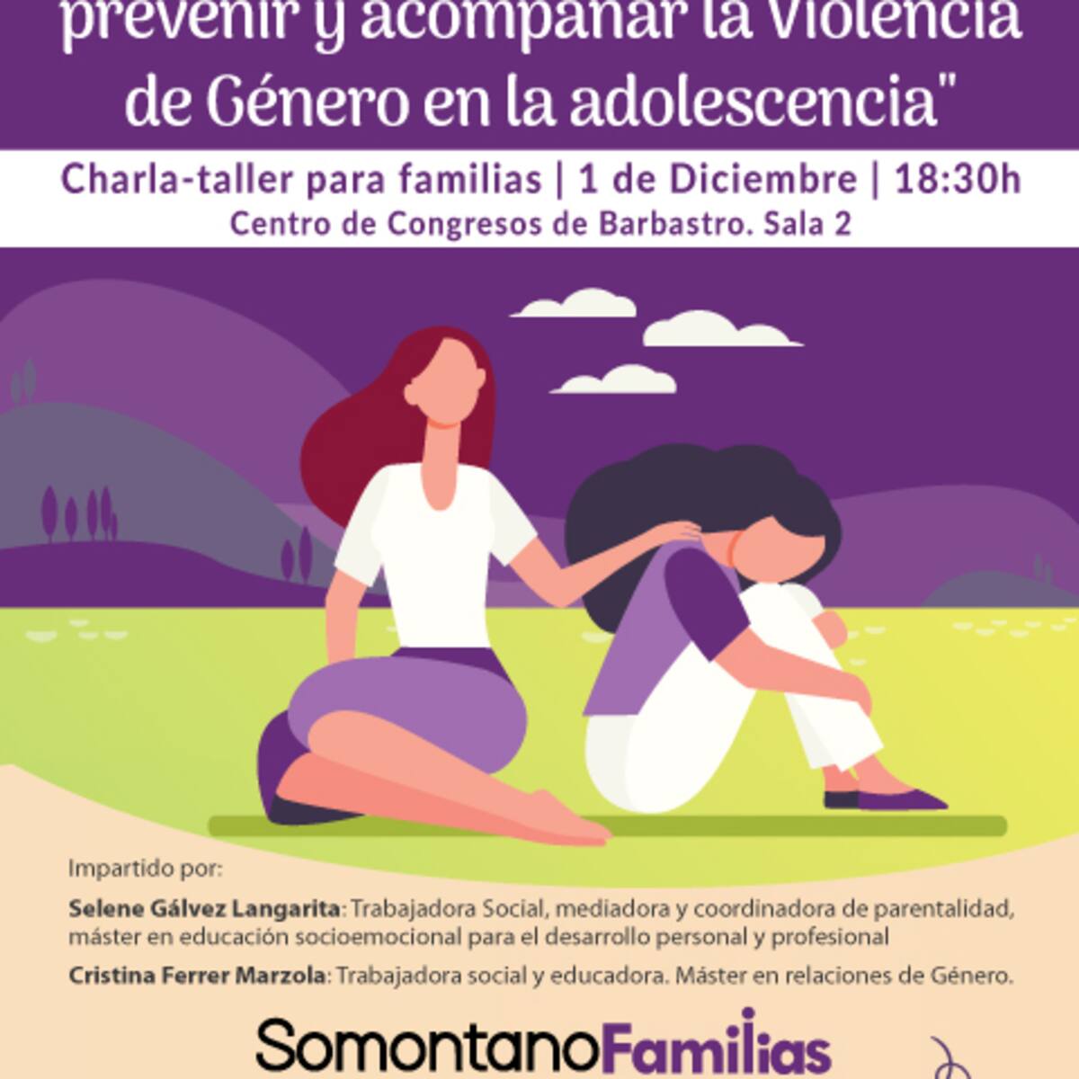 La Comarca de Somontano invita a pensar sobre la violencia de género a través de la charla “La mochila Lila”