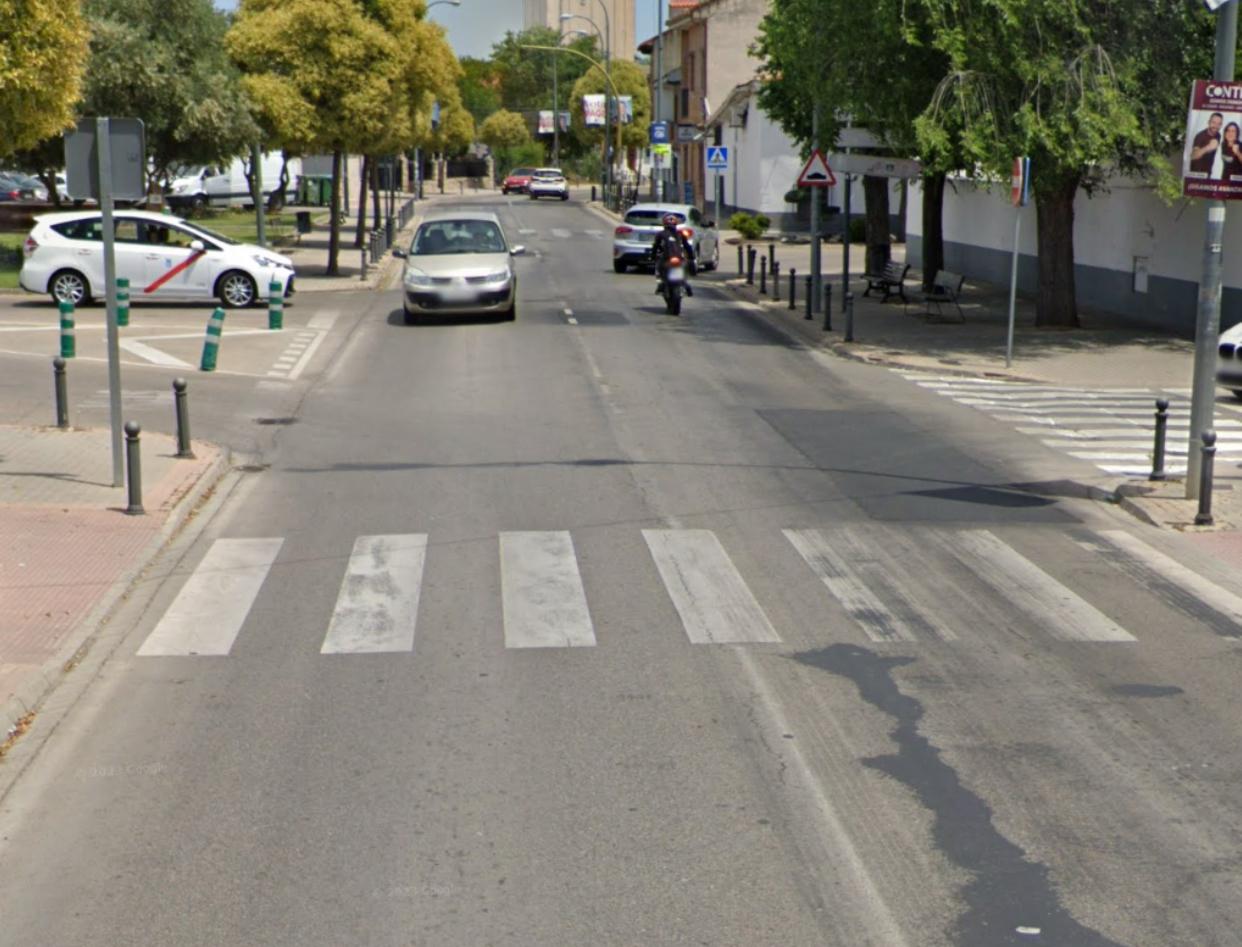 Paso de cebra donde se produjo el atropello