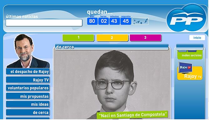 Mariano Rajoy presenta en su nueva web fotos de su infancia y de su juventud.