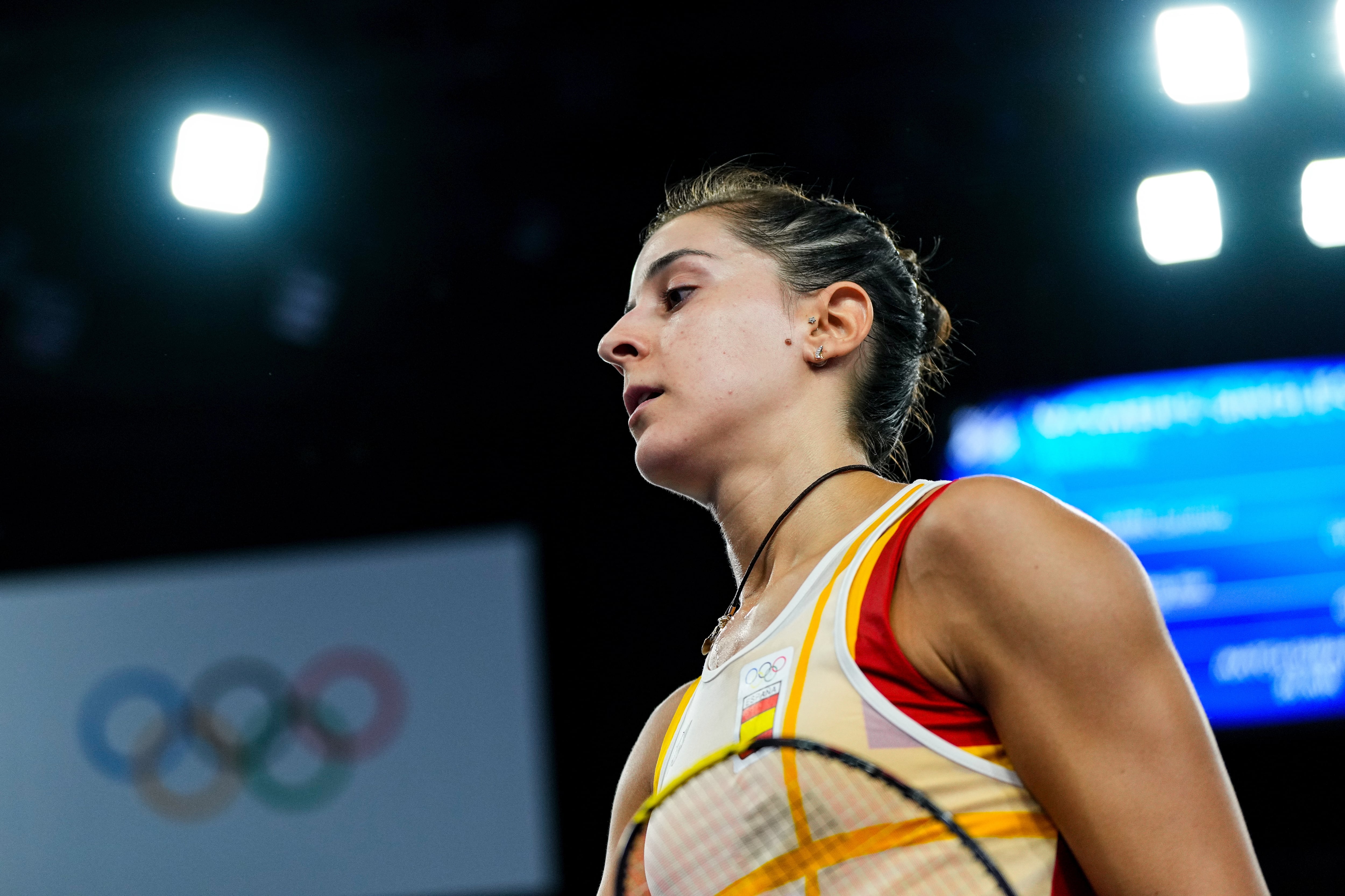 Carolina Marín durante los Juegos Olímpicos de 2024