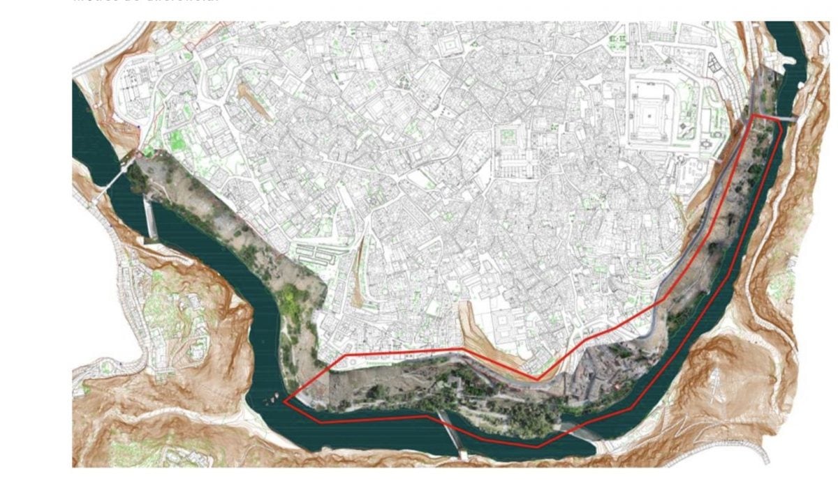 Zona de actuación en las riberas del Tajo