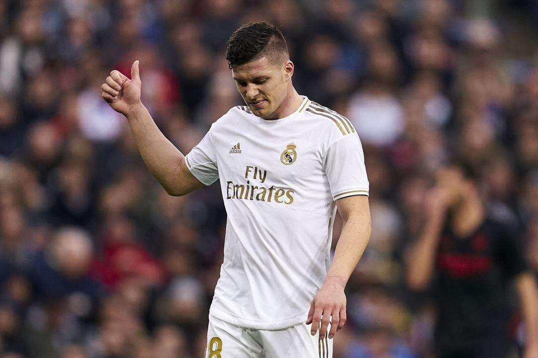 El delantero del Real Madrid Luka Jovic.