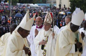 Papa Francisco en su visita a la diócesis de Bangassou