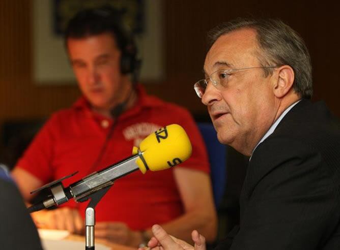 Florentino Pérez, en los estudios de la <i>Cadena SER</i>