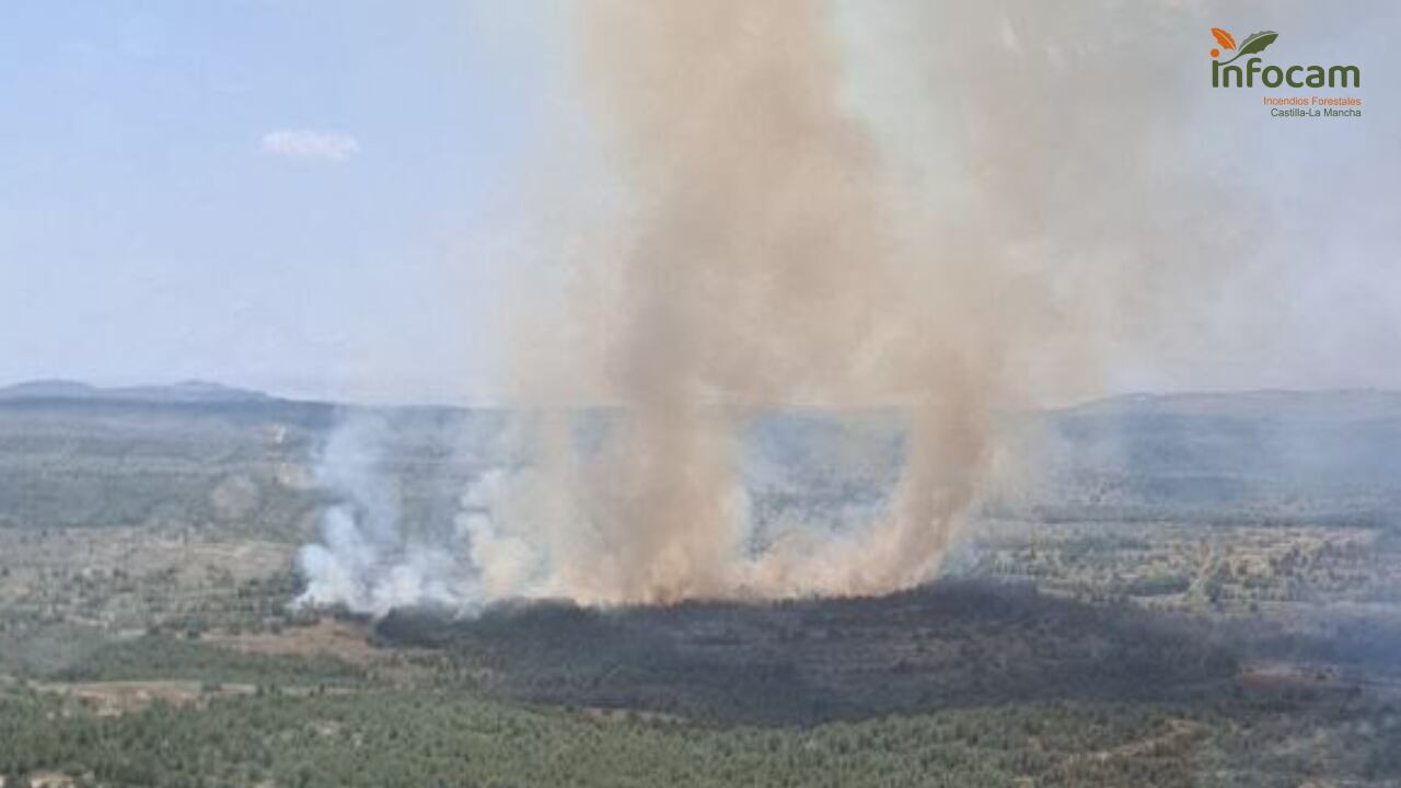 Incendio en el CENAD de Chinchilla (Albacete)