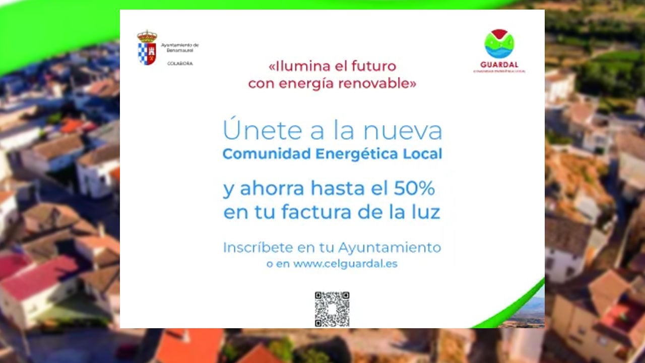 Anuncio de la creación de una comunidad energética local en Benamaurel (Granada)