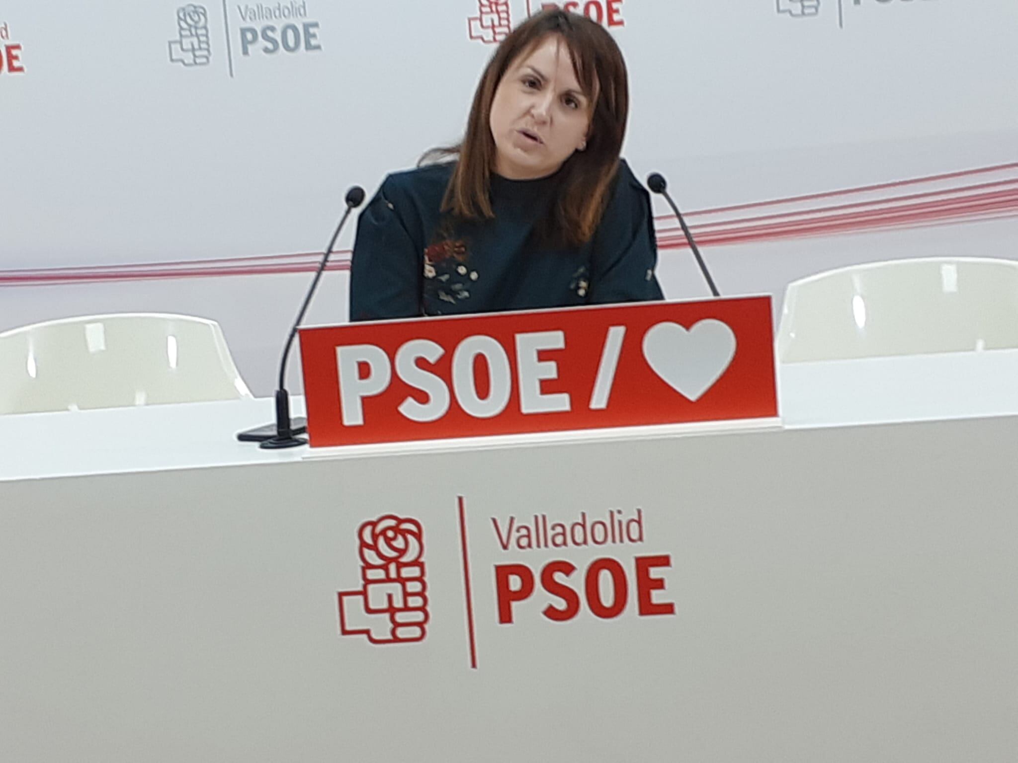 Patricia Gómez en una rueda de prensa