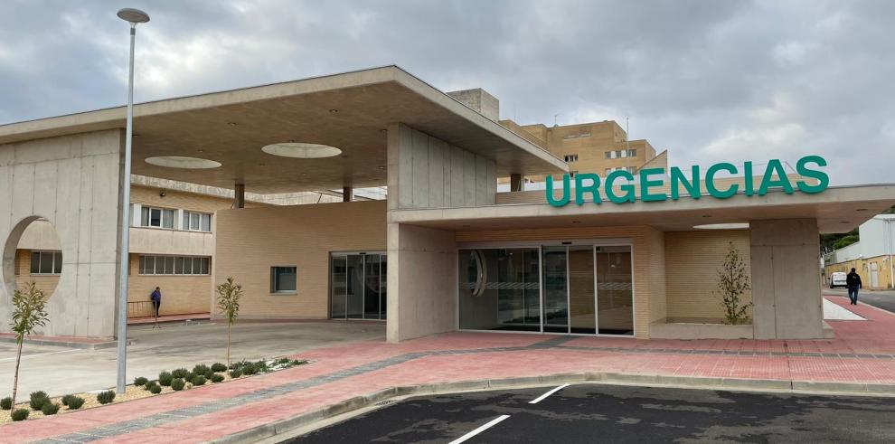 Entrada de las nuevas Urgencias del Hospital San Jorge de Huesca