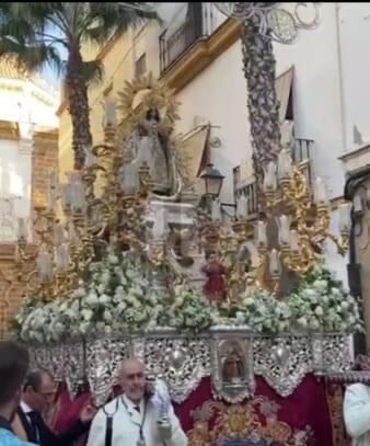 Salida de la Virgen de la Palma. Foto FPC