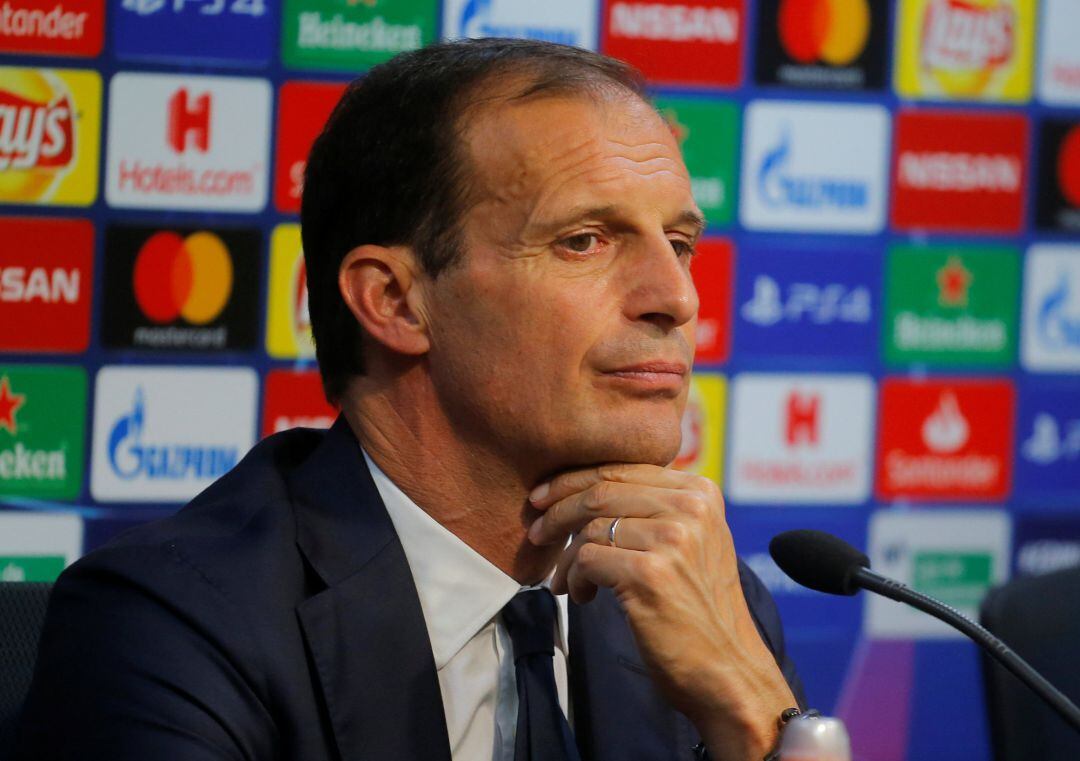 Champions League - Juventus Press Conference - Mestalla, Valencia, Juventus coach Massimiliano Allegri during the press conference   