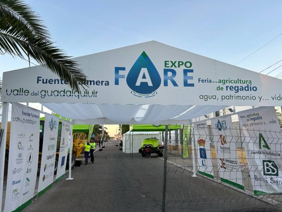Comienza en Fuente Palmera una nueva edición de Expofare con la mirada puesta en el aumento de las dotaciones de agua