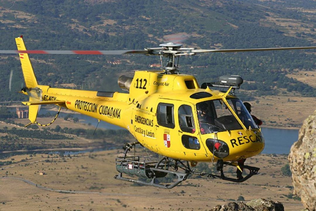 Evacuado en helicóptero un hombre tras sufrir una caída en el Bike-Park de La Pinilla