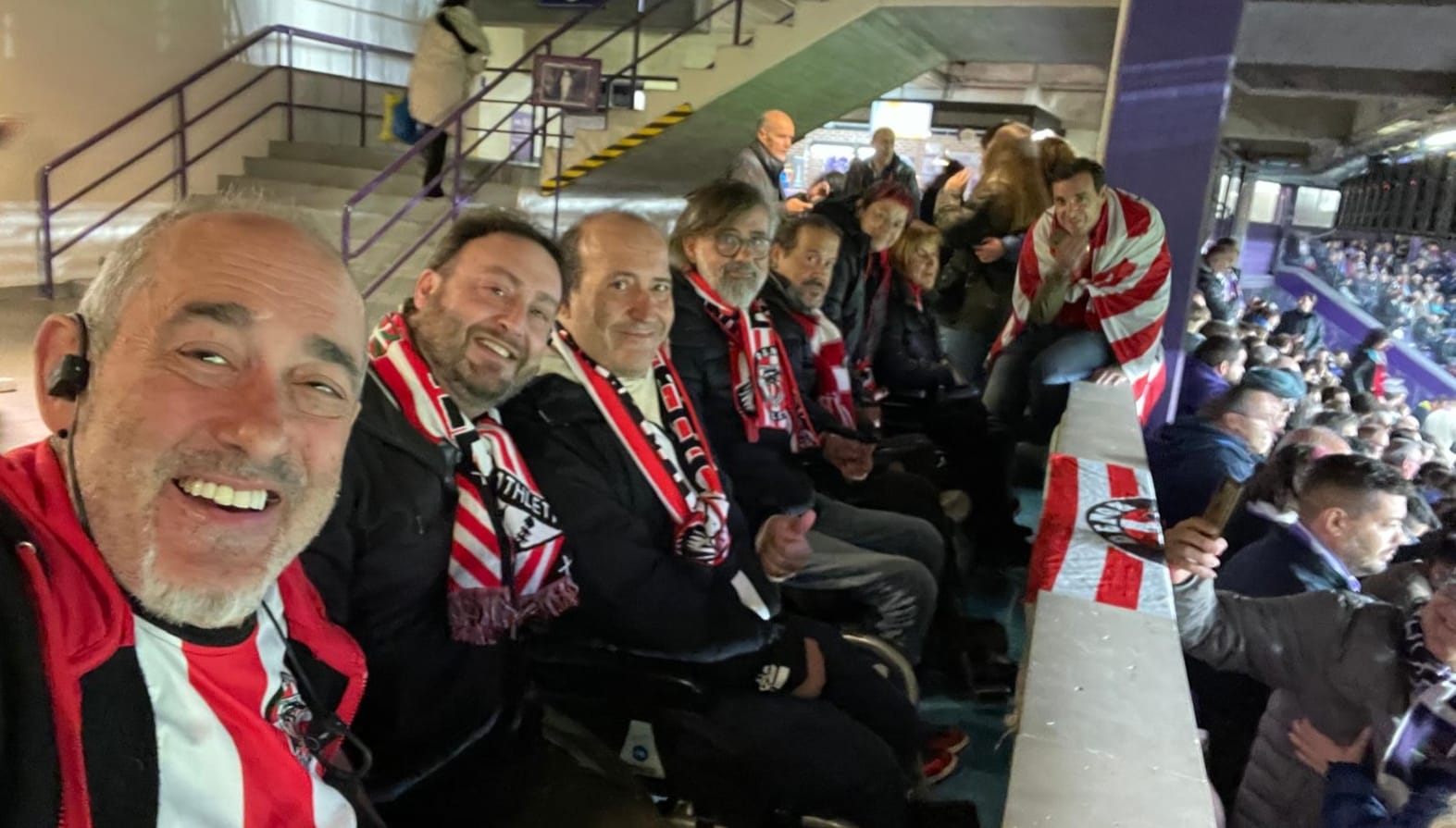 Zona del estadio José Zorrilla donde el Real Valladolid ubicó a los aficionados rojiblancos de la peña Denon Athletic