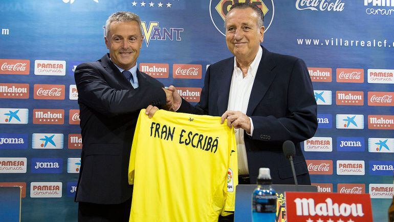 El presidente Fernando Roig presenta a Fran Escribà como nuevo técnico amarillo