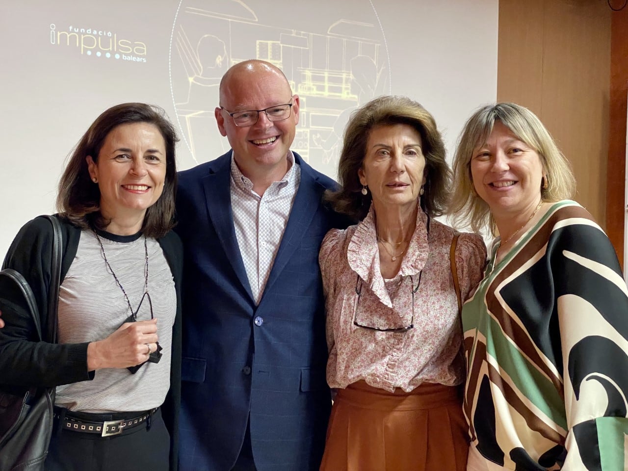 Paula Serra, Antoni Riera, Carmen Planas y Maria Antònia Puigrós CESAG 28 abril 2022