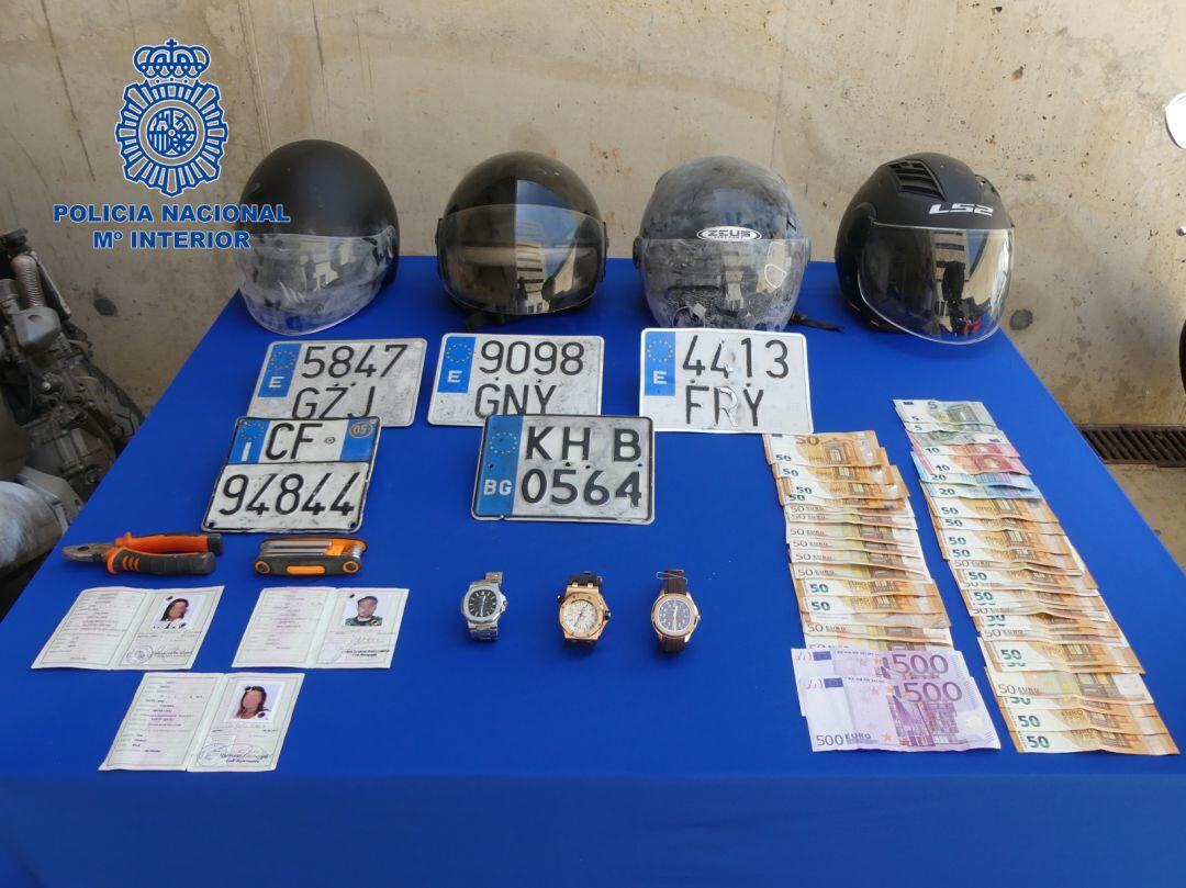 Imagen del material intervenido