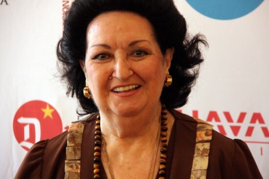 La soprano Montserrat Caballé