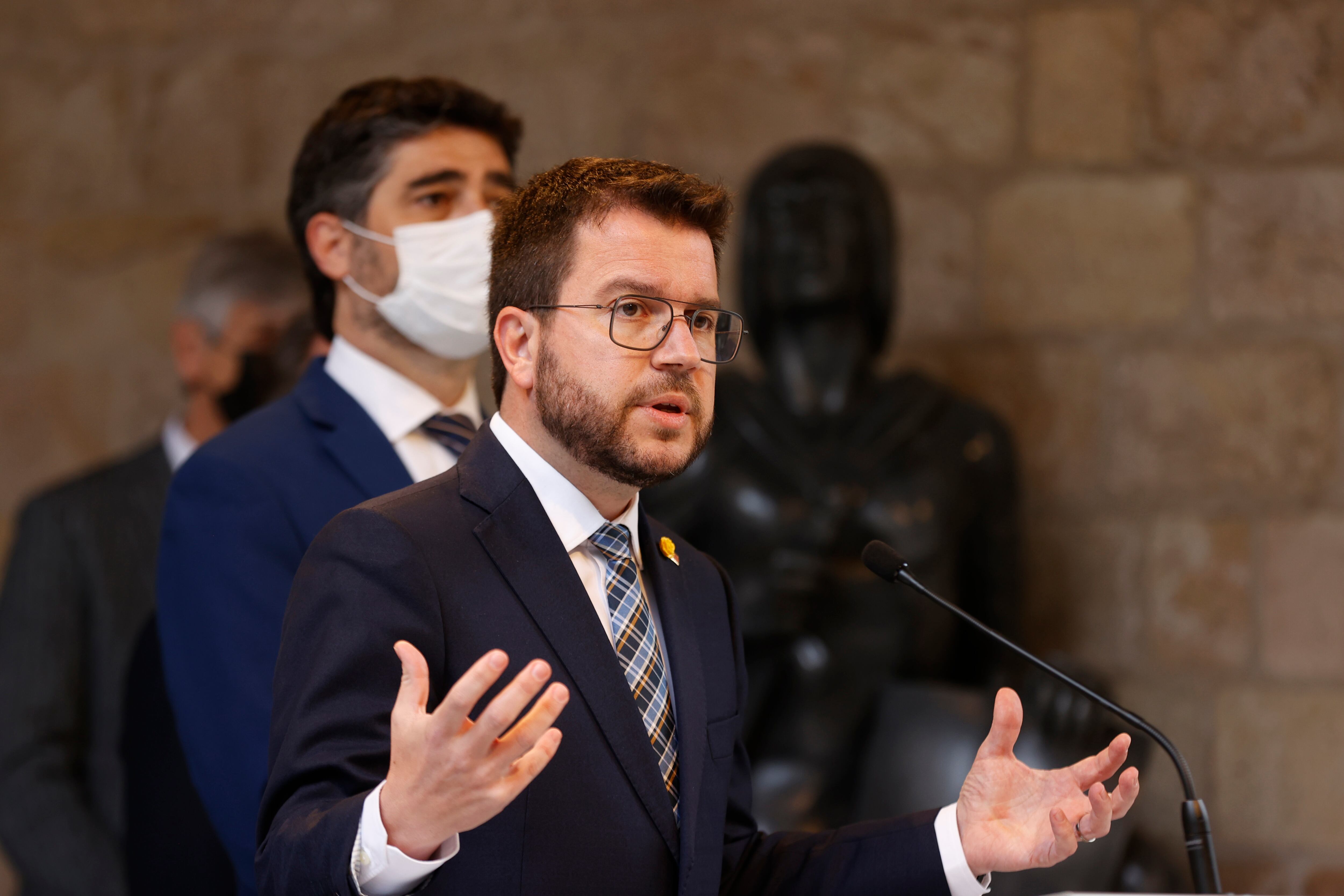 Imatge d&#039;arxiu del president de la Generalitat, Pere Aragonès