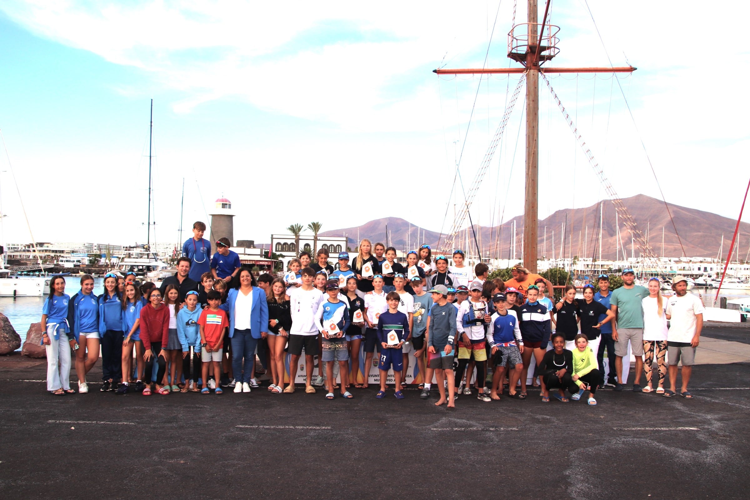 Participantes en el Circuito Canario de Optimist.