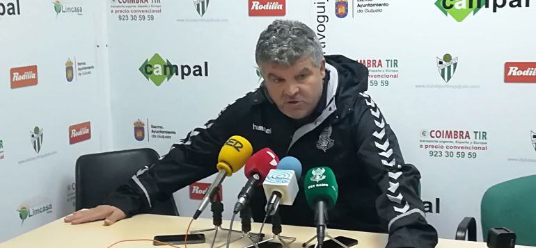 Rueda de prensa de Onésimo este pasado domingo en Guijuelo