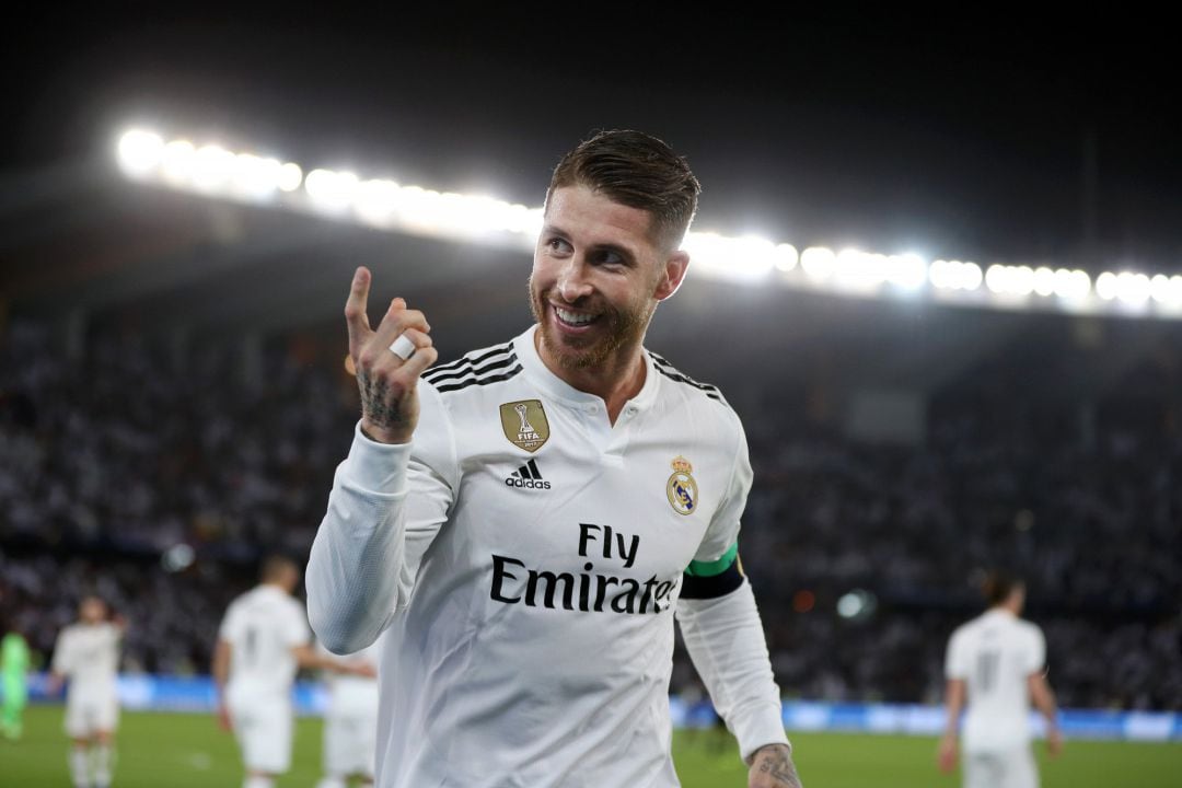 Ramos celebra su gol