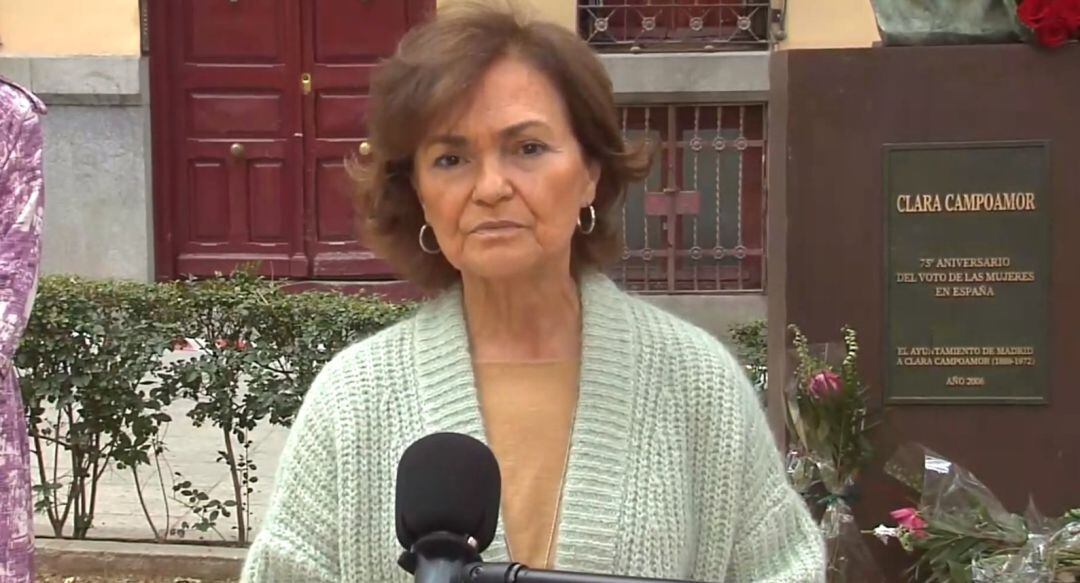 La vicepresidenta primera del Gobierno, Carmen Calvo.