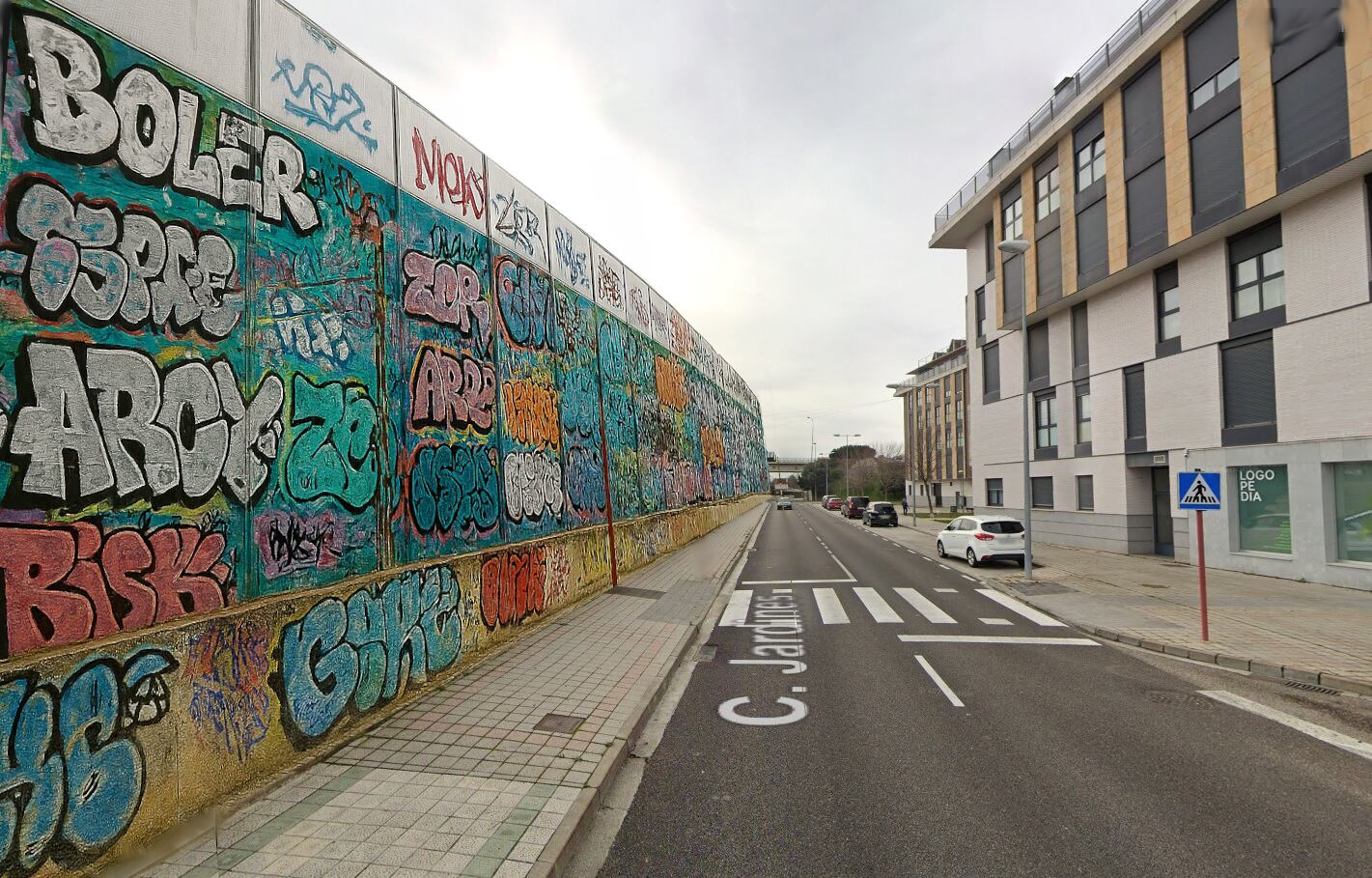 Simulación de la Asociación en Defensa del Soterramiento sobre cómo quedaría la calle Jardines