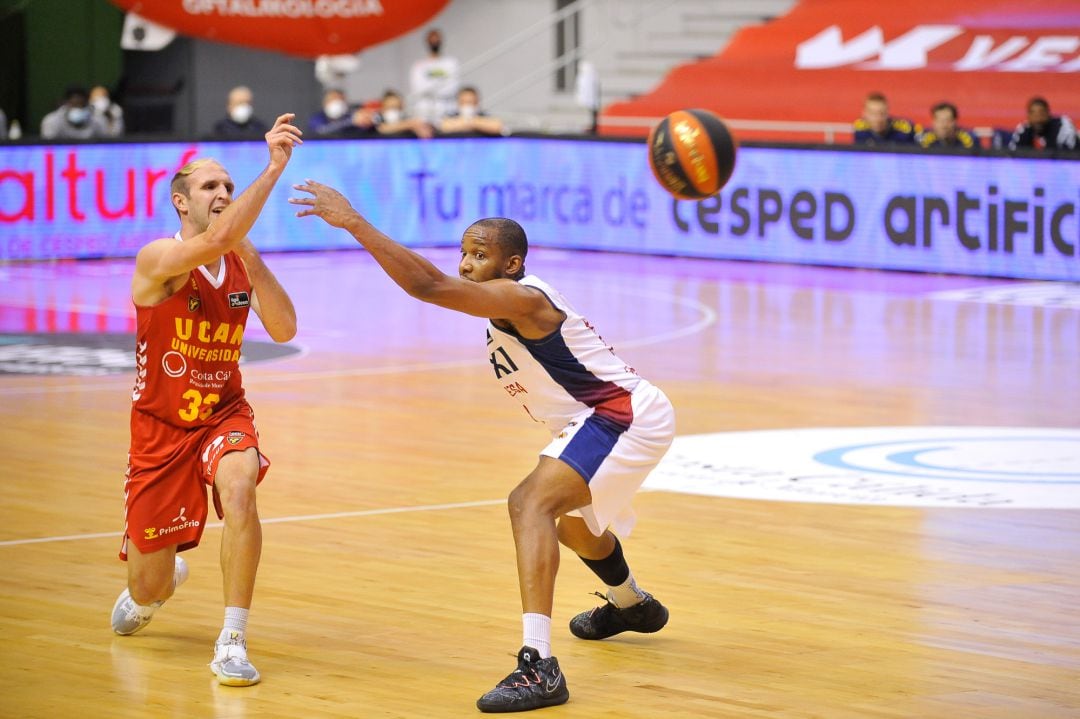 Imagen de Frankamp en el partido ante Manresa