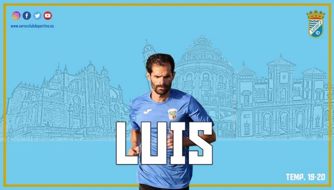 Luis Castillo, presentado oficialmente como jugador del Xerez CD. 